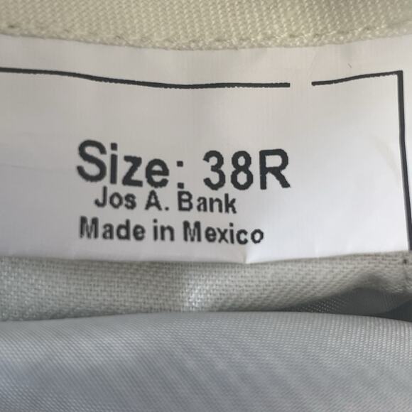 Jos A Bank Mens 38Wx29L Gray Dress Pants Executive Collection Wool Pleated Front - Picture 3 of 8